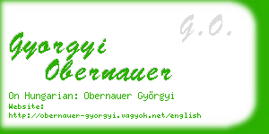 gyorgyi obernauer business card