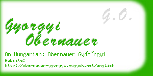 gyorgyi obernauer business card